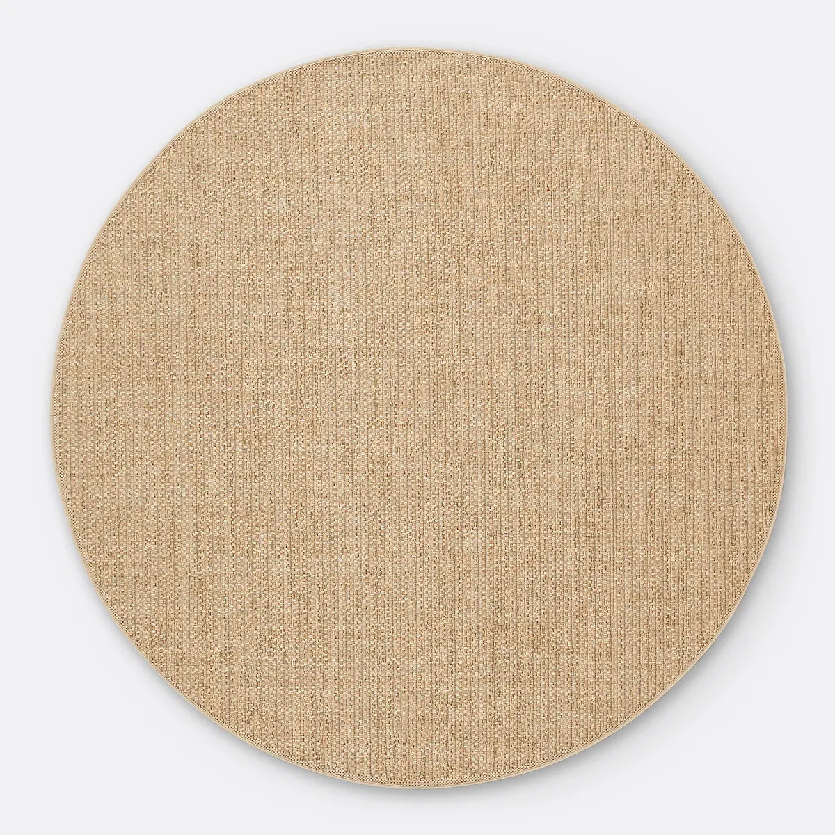Essen Round Jute Effect Indoor/Outdoor Rug - Natural, Polypropylene alternate view