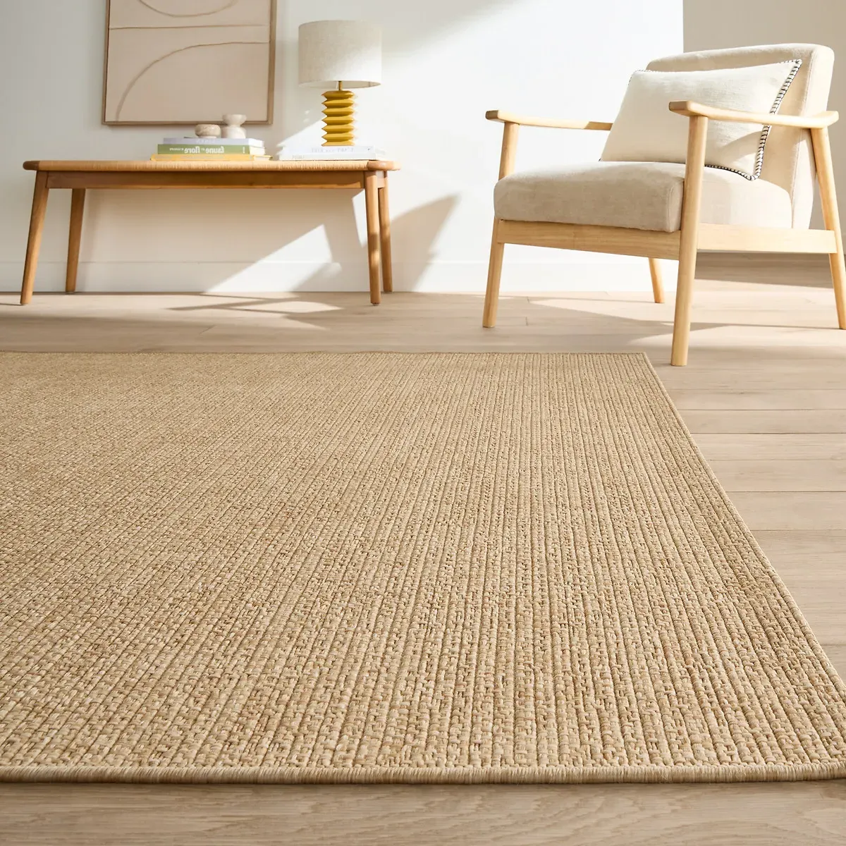 Esseny Indoor & Outdoor Jute-Effect Rug - Natural, Polypropylene product