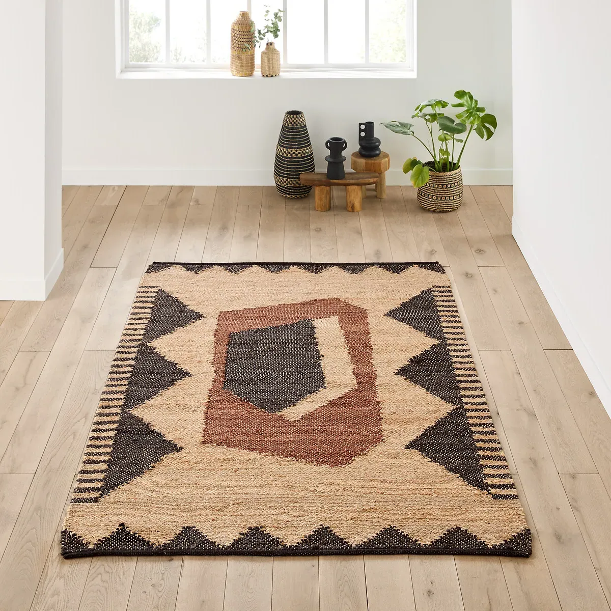 Euphie Jute and Cotton Braided Rug - Multi-Coloured product