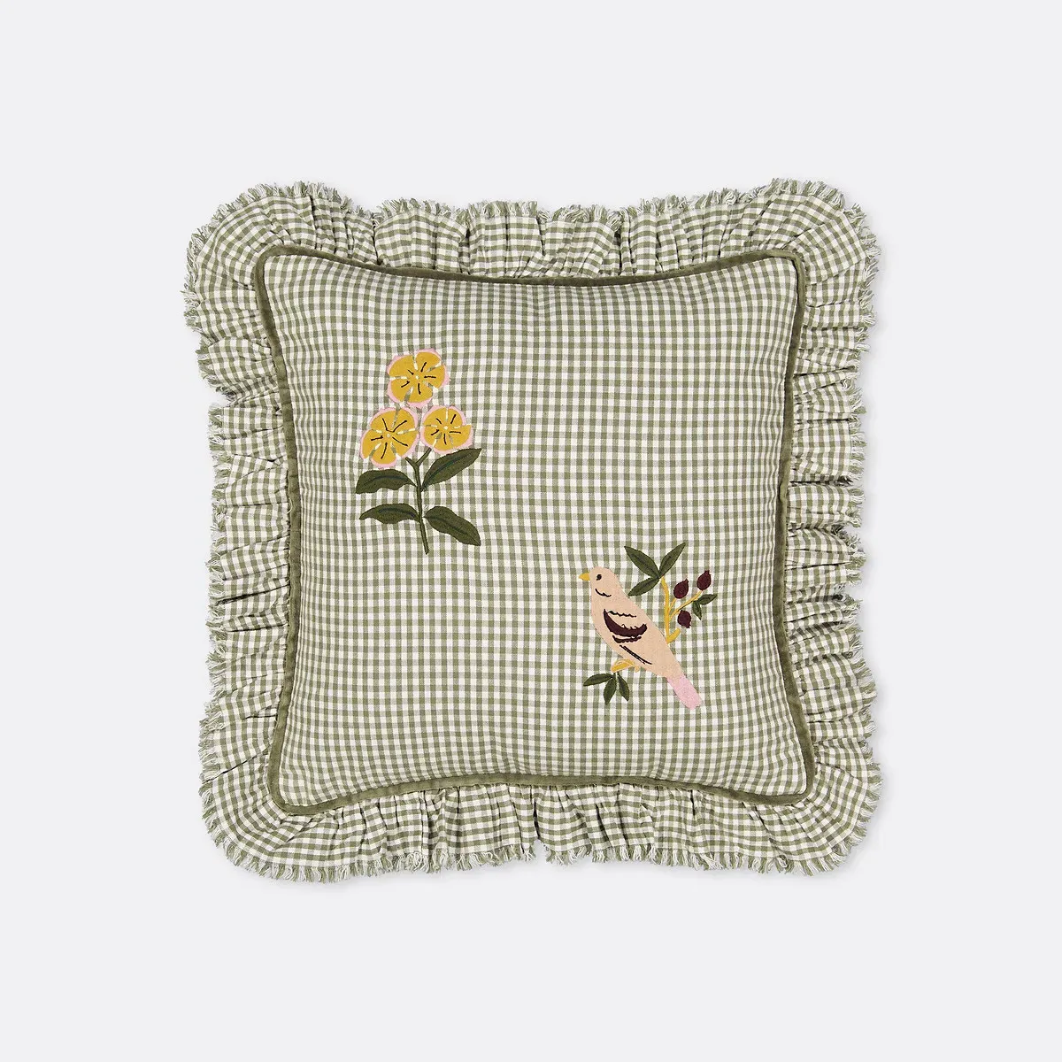 Evie Cushion Cover - Green, Cotton product