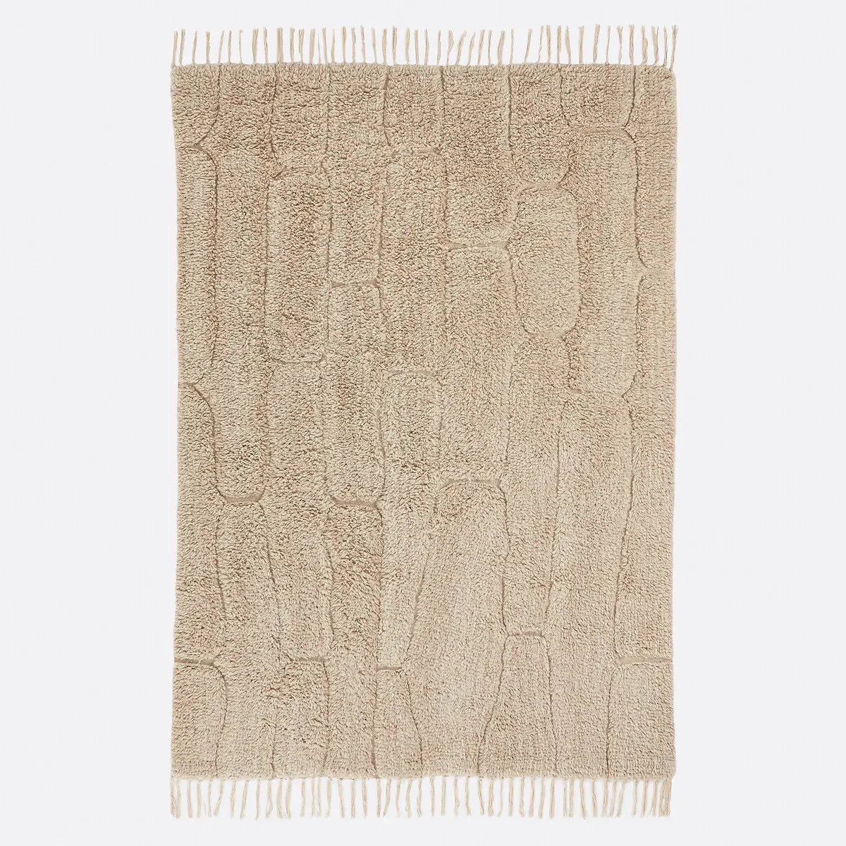 Falmi Rug - Ecru, Wool and Cotton product