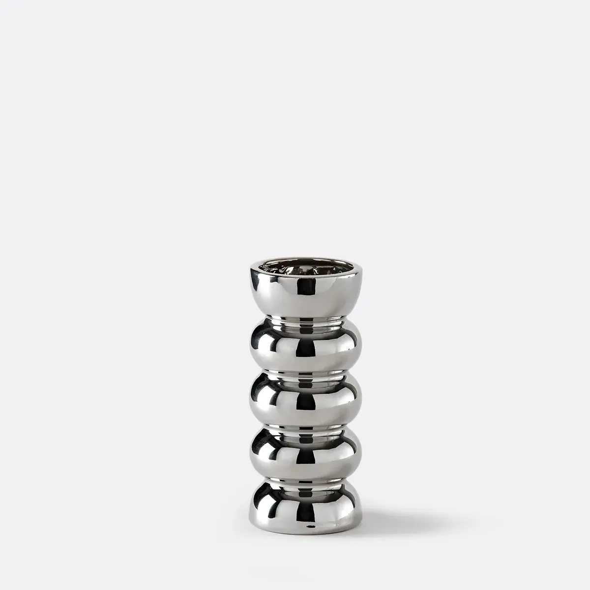 Fario Ceramic Vase - Chrome product
