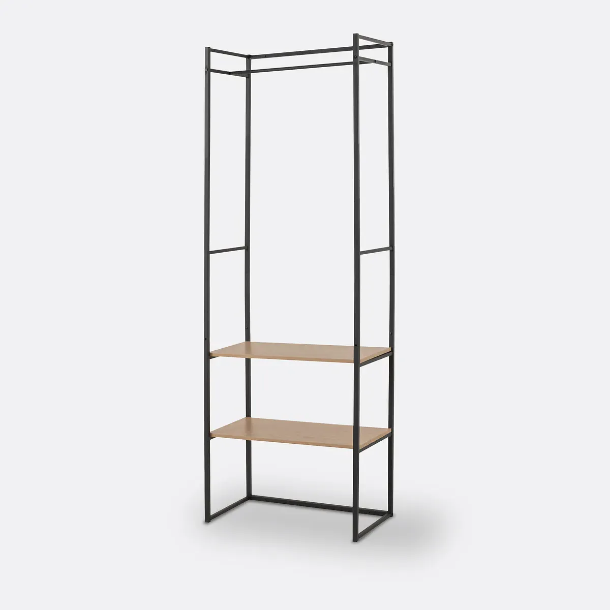 Farla Wardrobe Module - Oak, Black Metal product