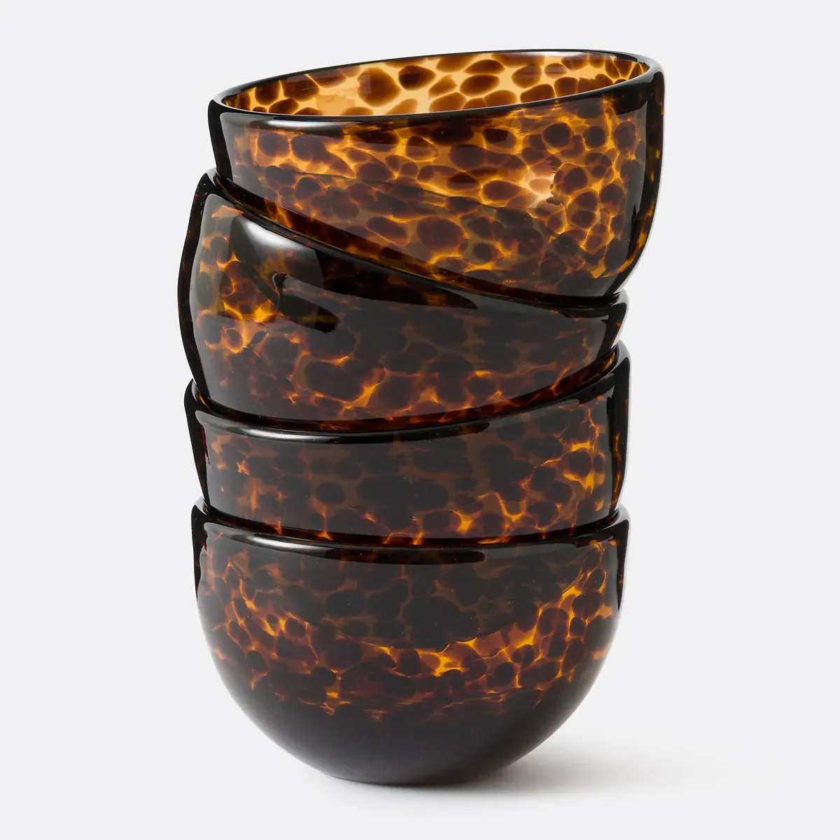Fauvita Set of 4 Aperitif Bowls - Amber, Glass product