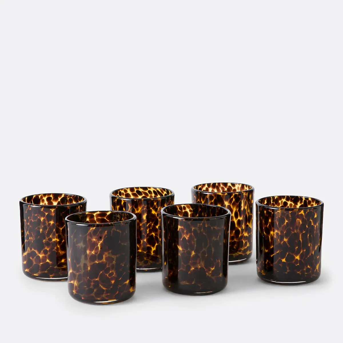 Fauvita Set of 6 Tumbler Glasses - Amber, Glass product