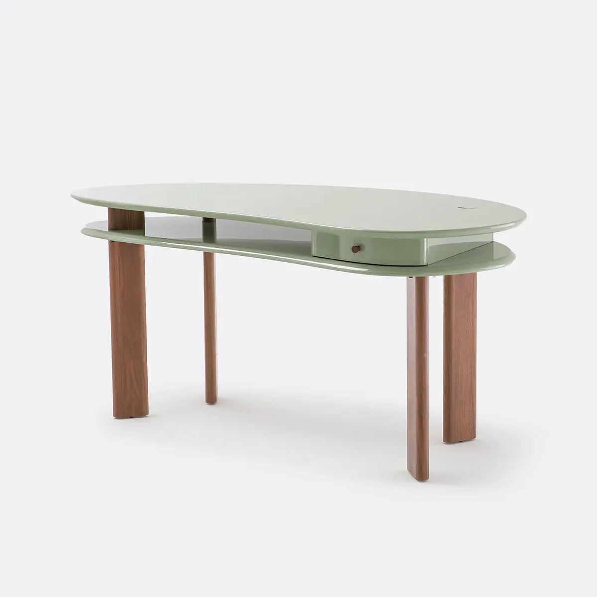 Felsen Two-Top Desk with Drawer - Sage Green, MDF product