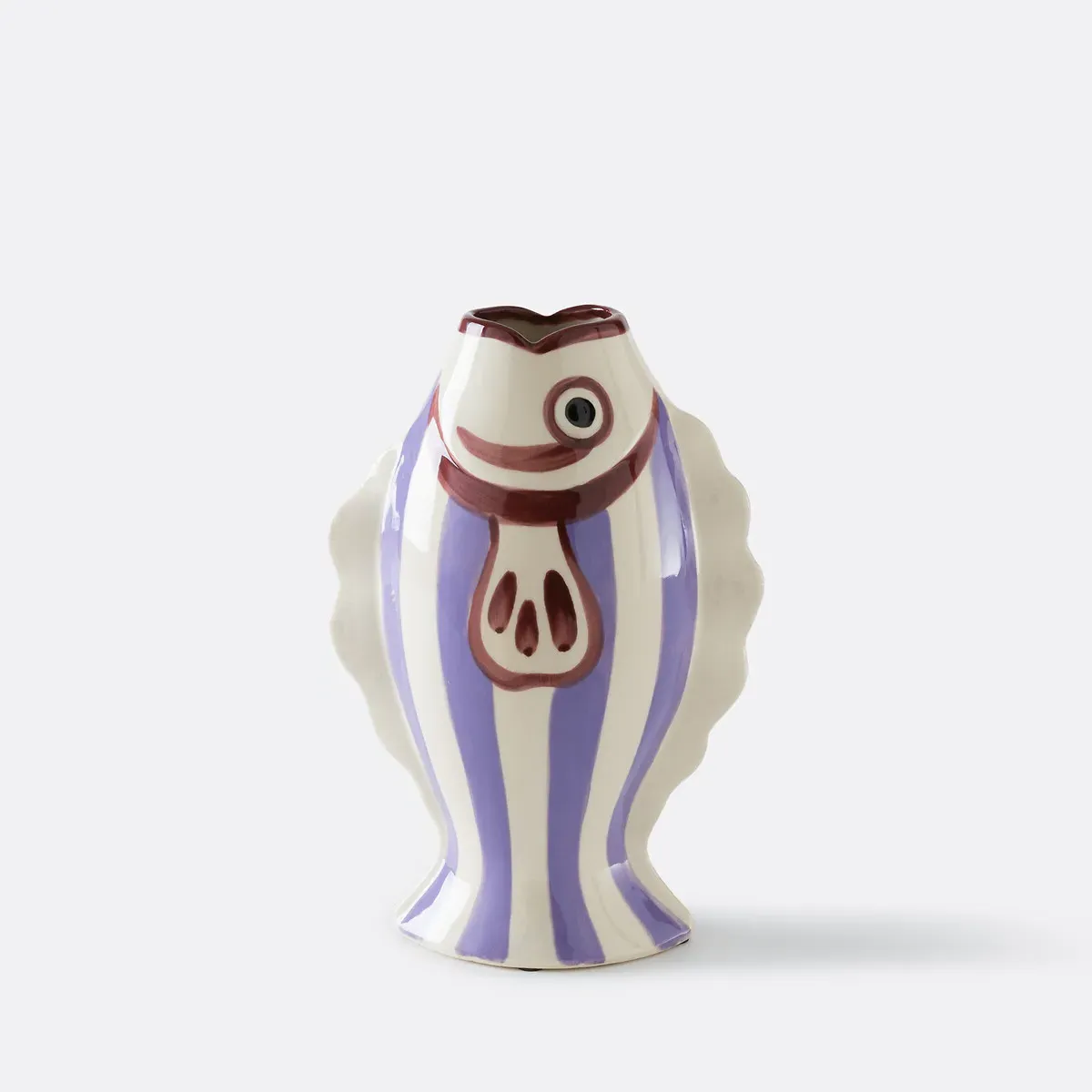 Fiska Fish-Shaped Ceramic Vase - Purple product