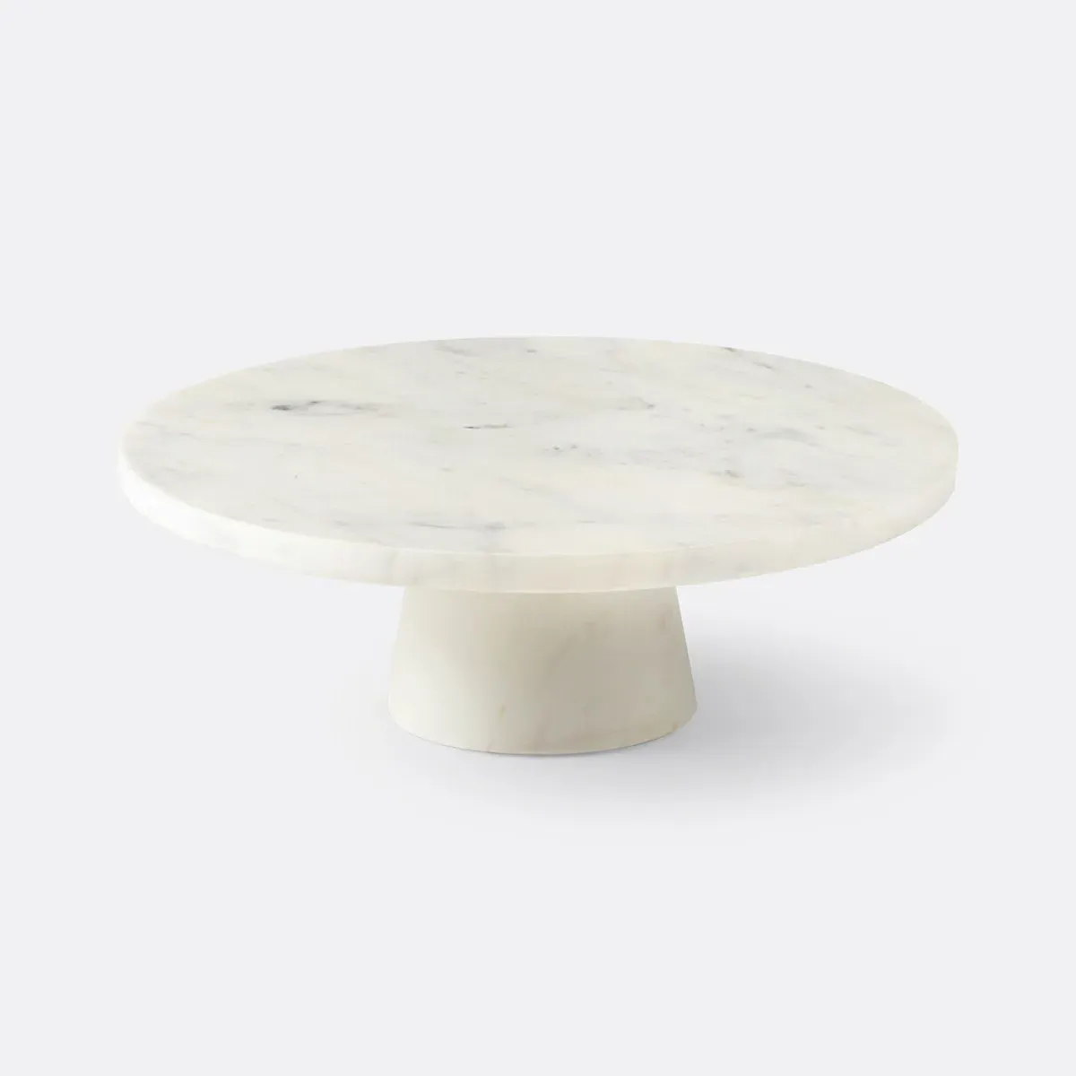 Fitia Round Cake Stand - White, Marble product