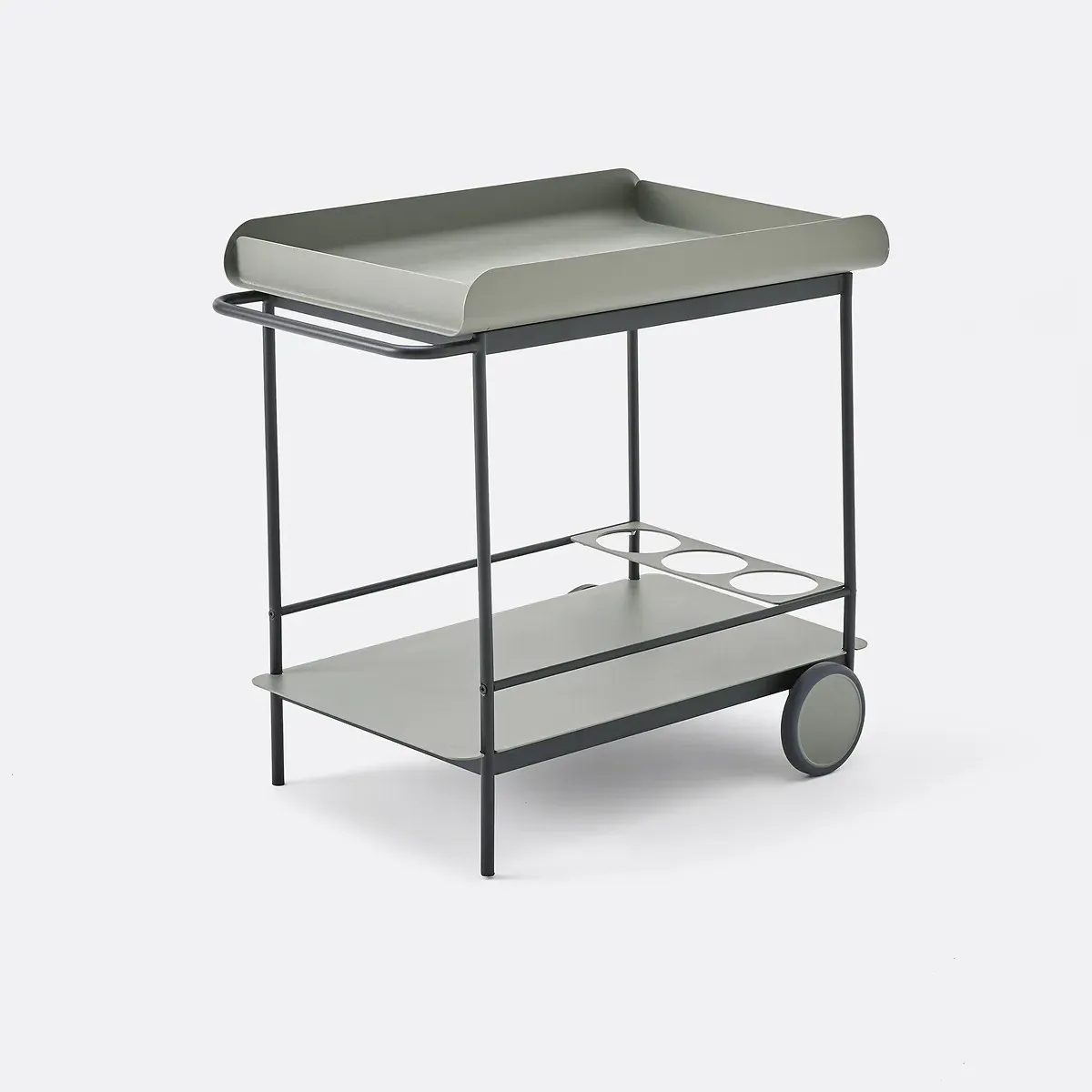 Fleury Wheeled Storage Trolley - Sage Green, Steel product