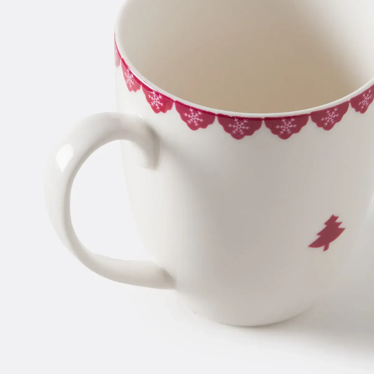 Flocani Set of 2 Mugs - Red, Porcelain alternate view