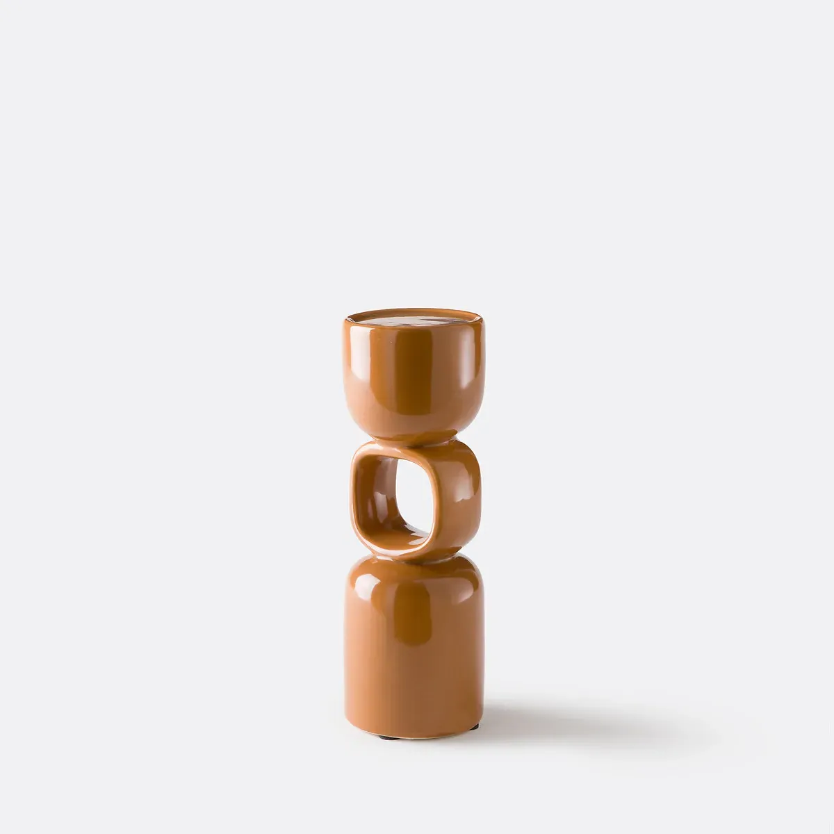 Fomea Sculptural Candleholder 25cm - Terracotta, Ceramic product