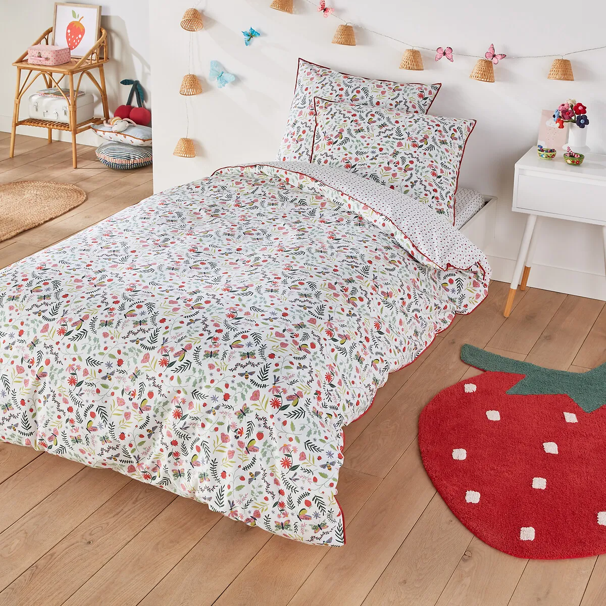 Fraize Floral Cotton Pillowcase - Printed alternate view