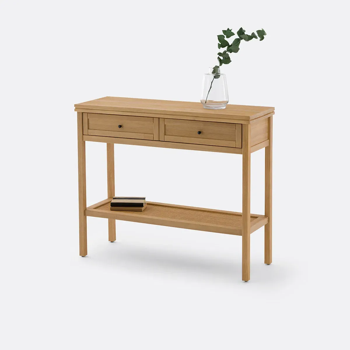 Gabin Double Level Console Table with Drawers - Natural, Pine product