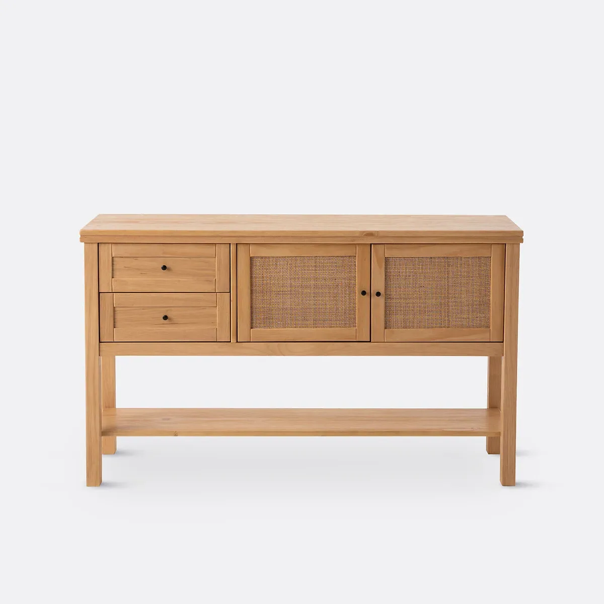Gabin Sideboard with Drawers - Natural, Pine & Rattan alternate view