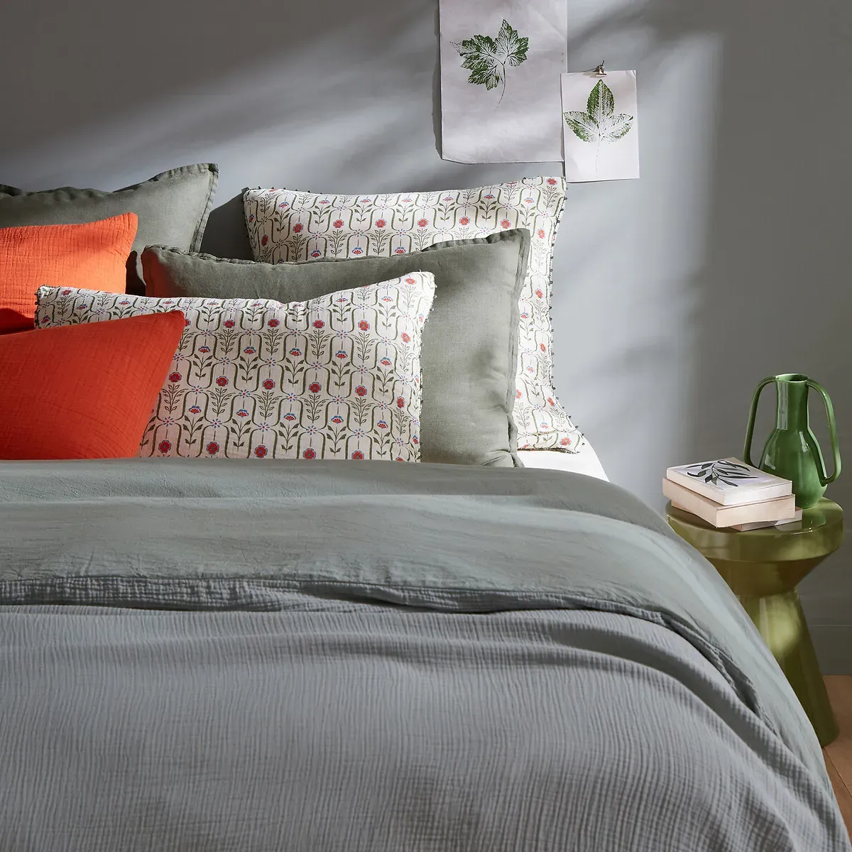 Gabriella Pillowcase - Printed, Cotton Muslin alternate view