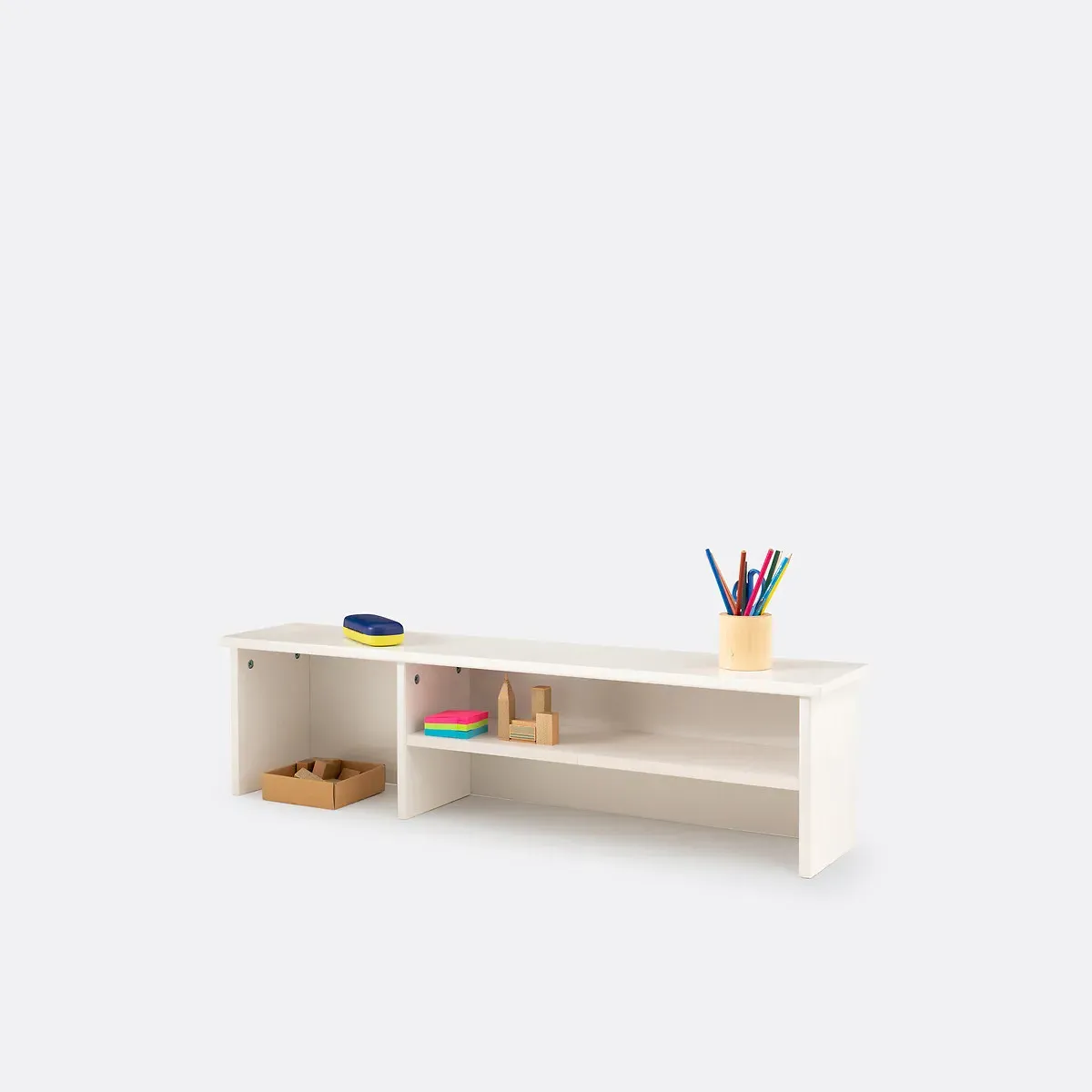 Gaby Desk Extension Sideboard - White, Solid Pine and MDF product