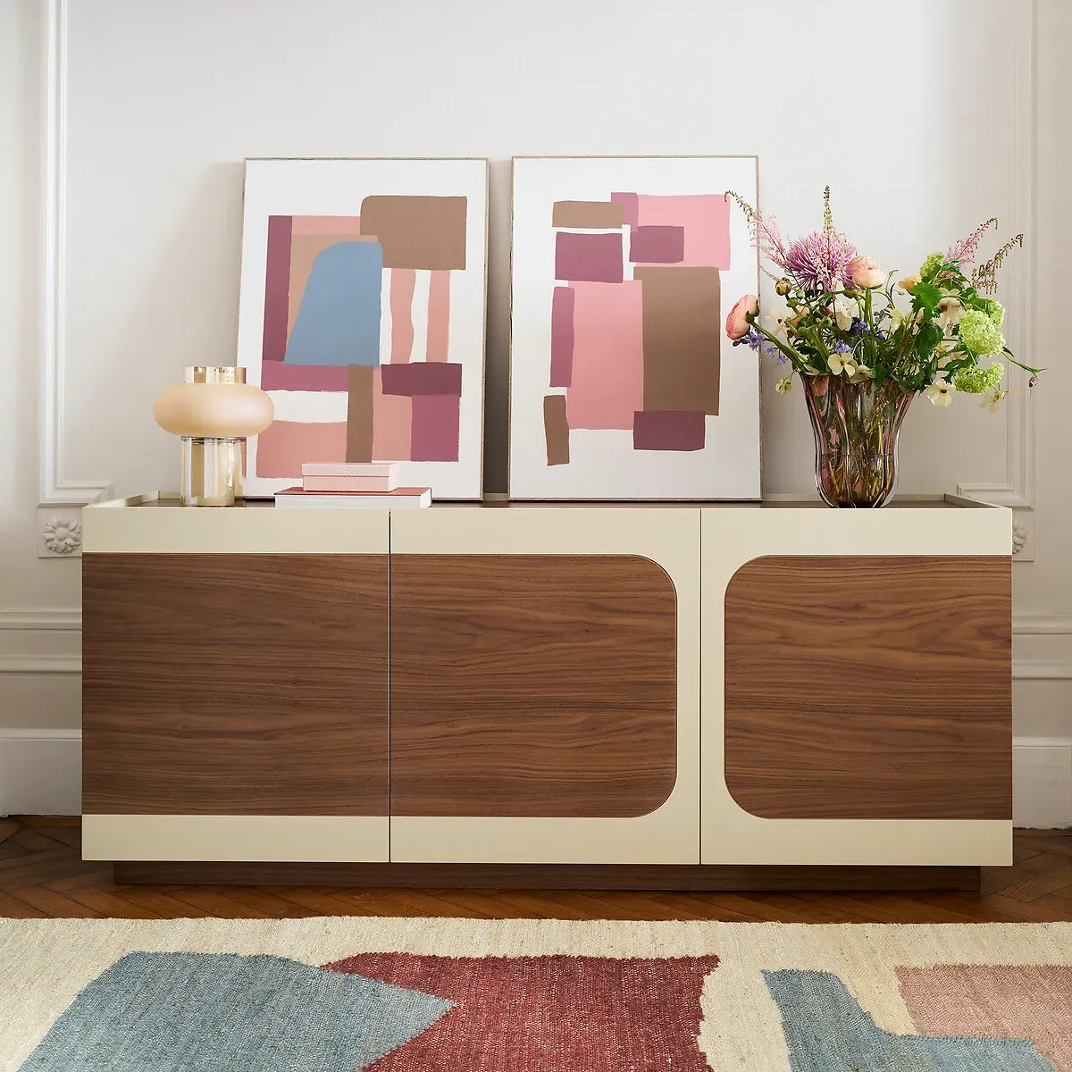 Galdo 3-Door Sideboard - Walnut, MDF alternate view