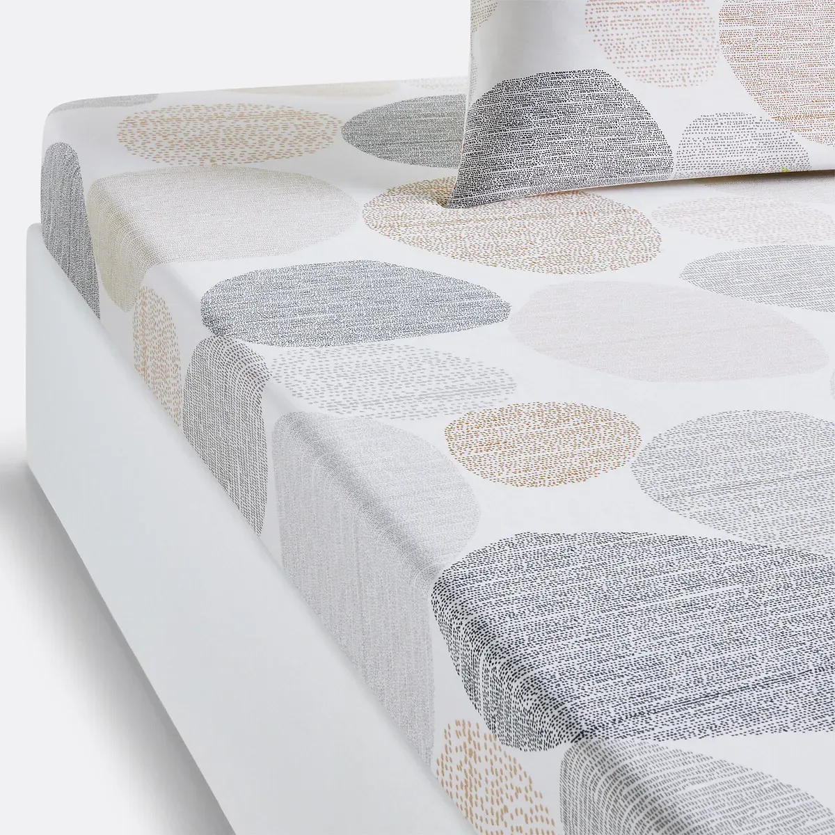 Galet Graphic Fitted Sheet - Printed, Cotton product
