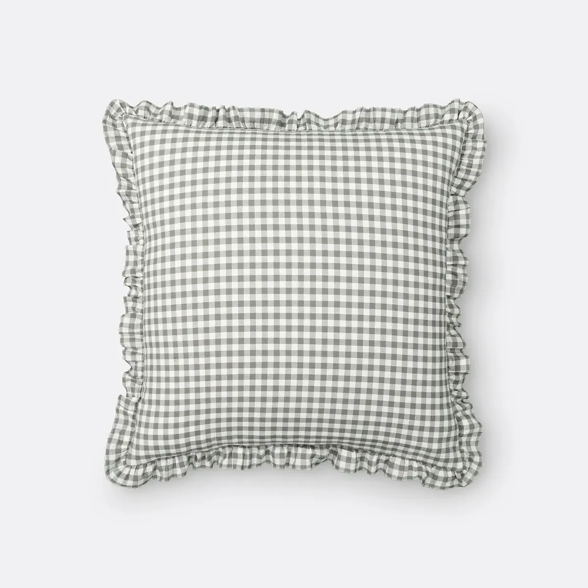 Georgette Gingham Square Cushion Cover - Washed Cotton product
