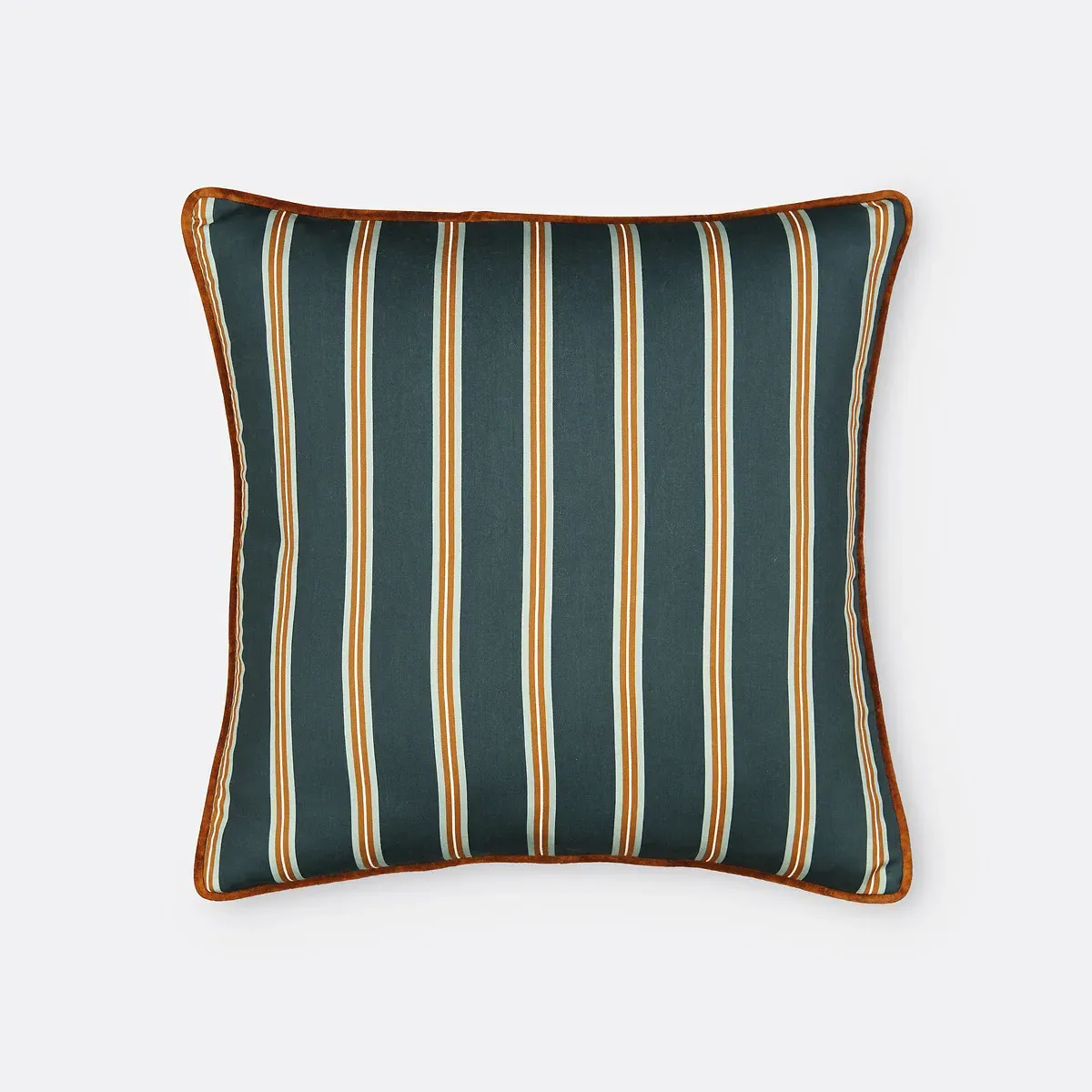 Georgio Striped Cushion Cover - Green, Cotton Satin product