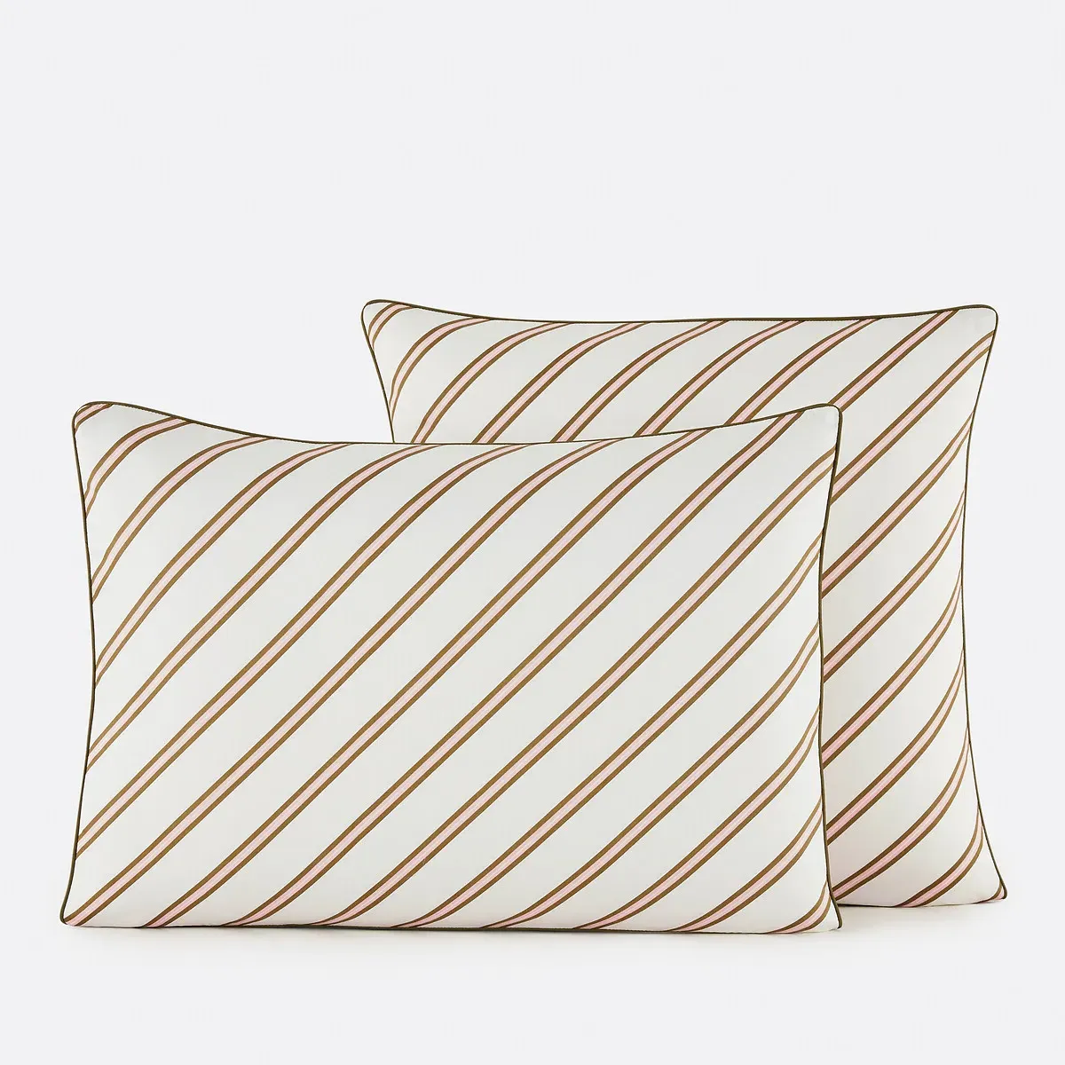 Georgio Striped Pillowcase - Ecru, Cotton Satin product