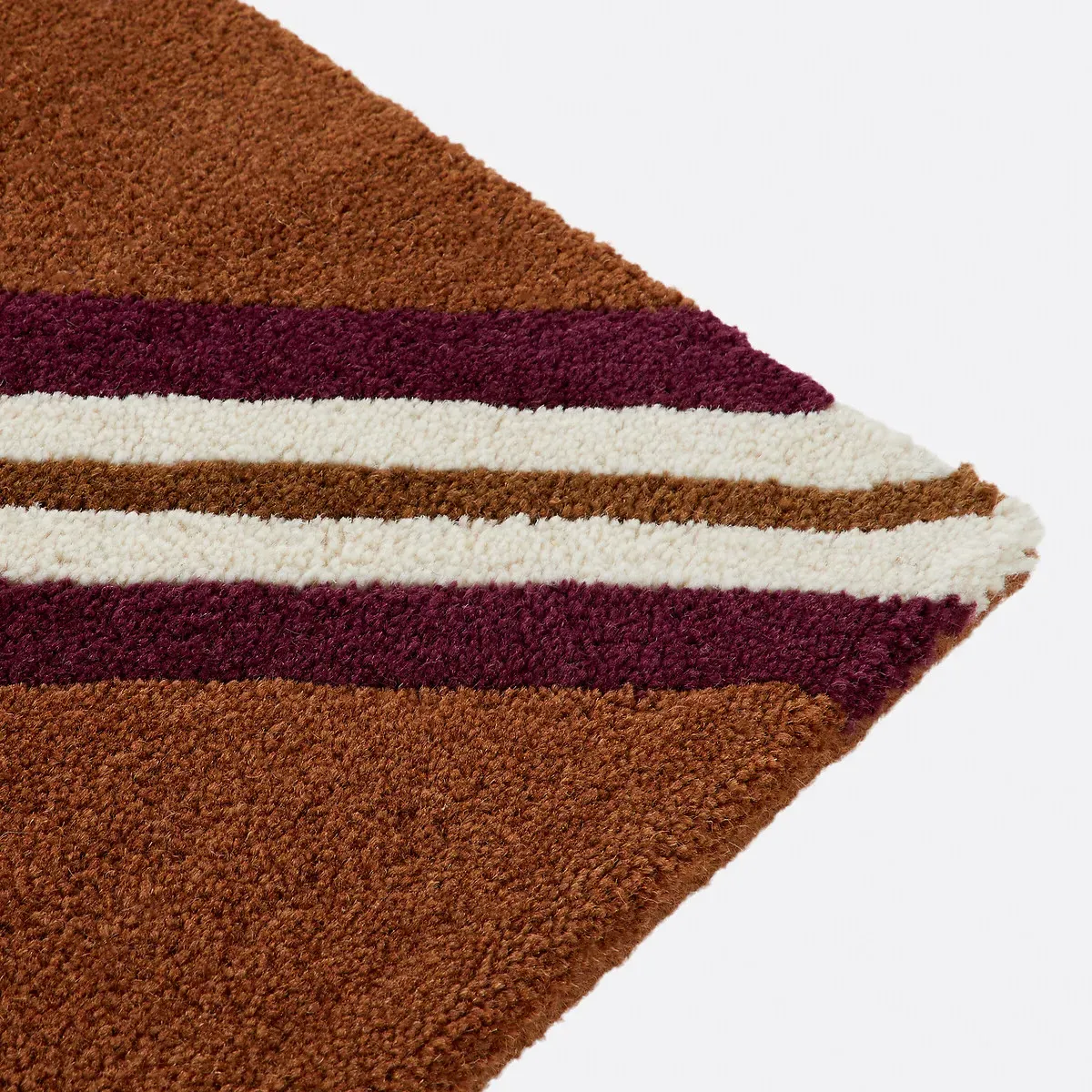 Georgio Striped Wool Rug - Caramel, Wool alternate view