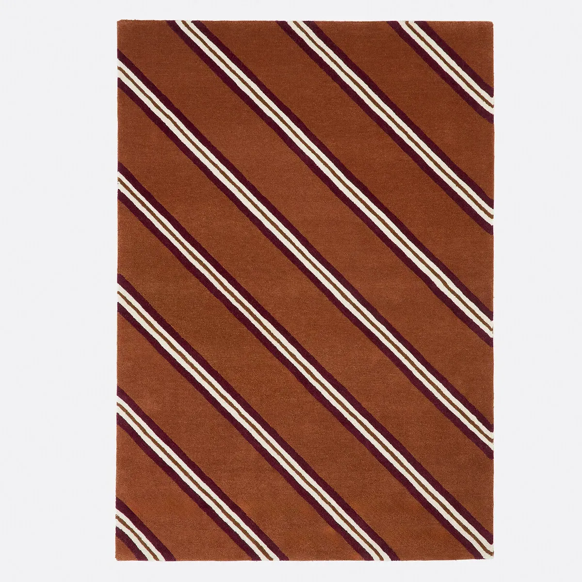 Georgio Striped Wool Rug - Caramel, Wool product