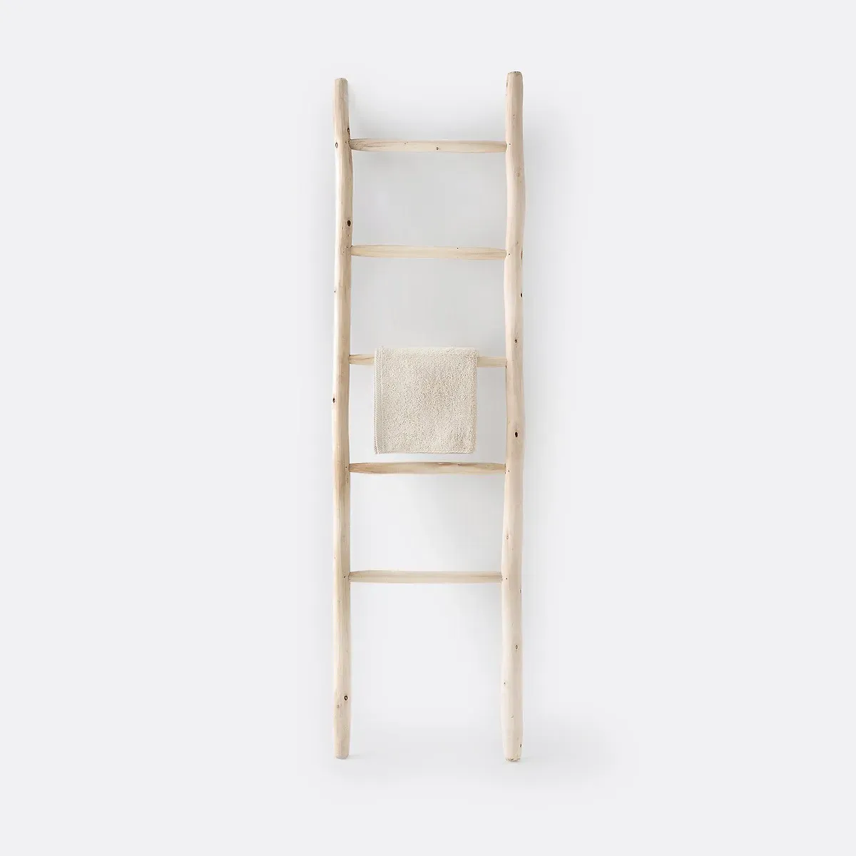 Ghada 5-Rung Ladder Towel Rack - Natural, Willow Wood product
