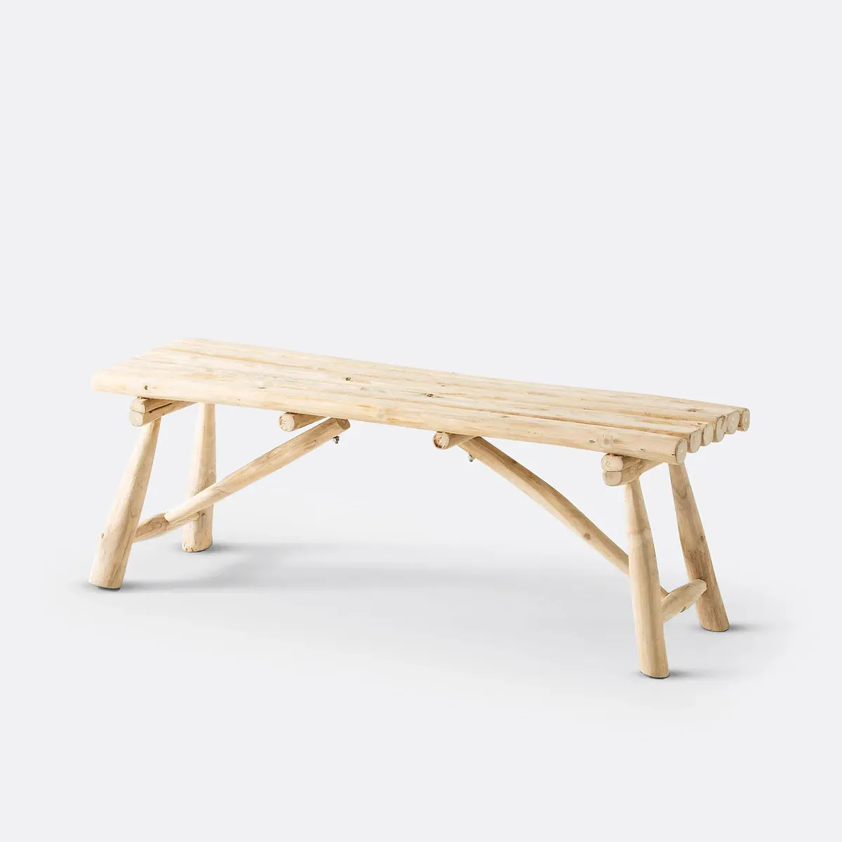 Ghada Bench with Foldable Legs - Natural, Teak product