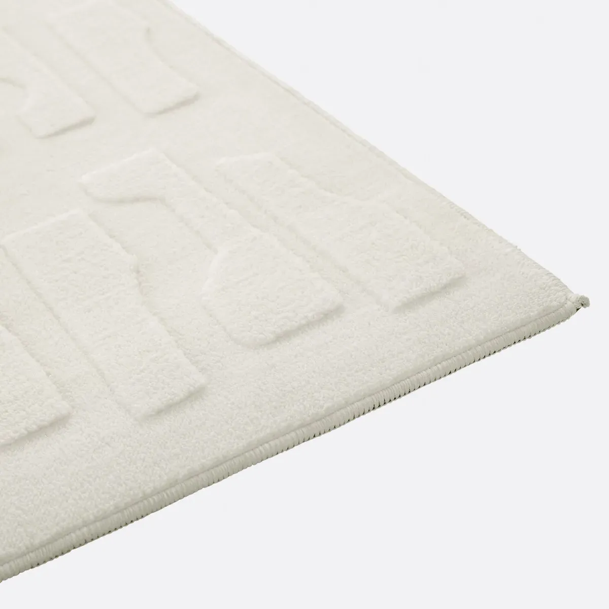 Gioma Abstract Print Rectangular Rug - Ecru, Polyester alternate view