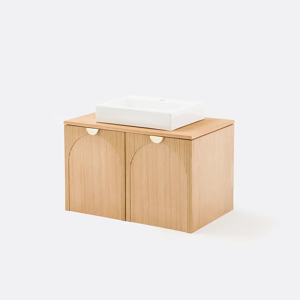 Gisela 2-Door Wall-Hung Vanity Unit - Ash Veneer product