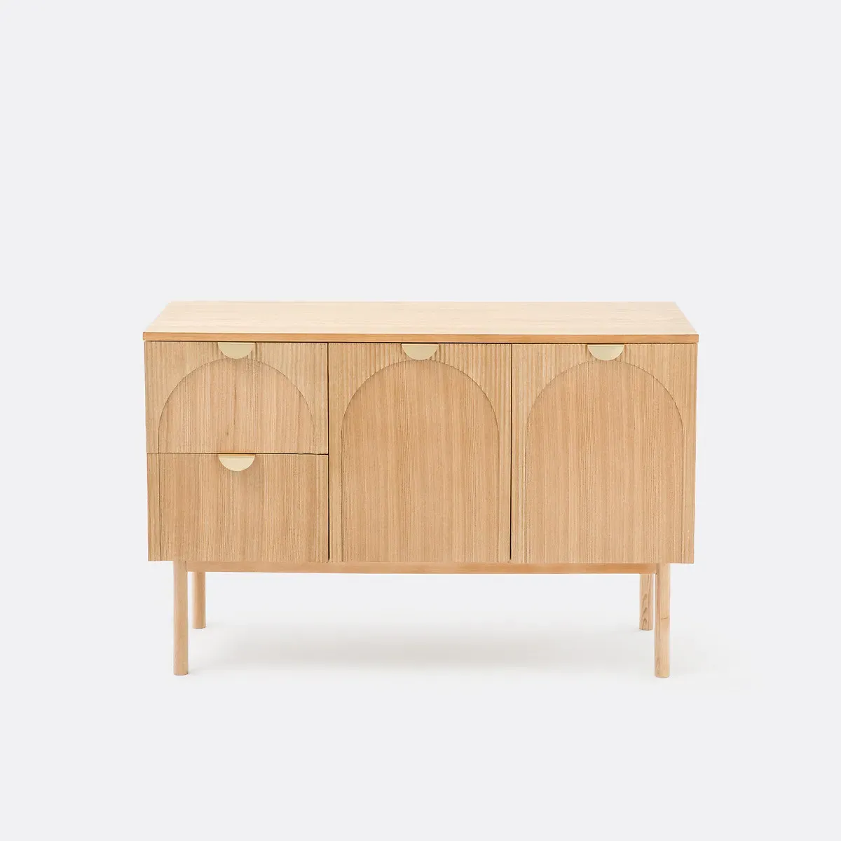 Gisela Double Basin Vanity Unit with 2 Doors & 2 Drawers - Ash Veneer product