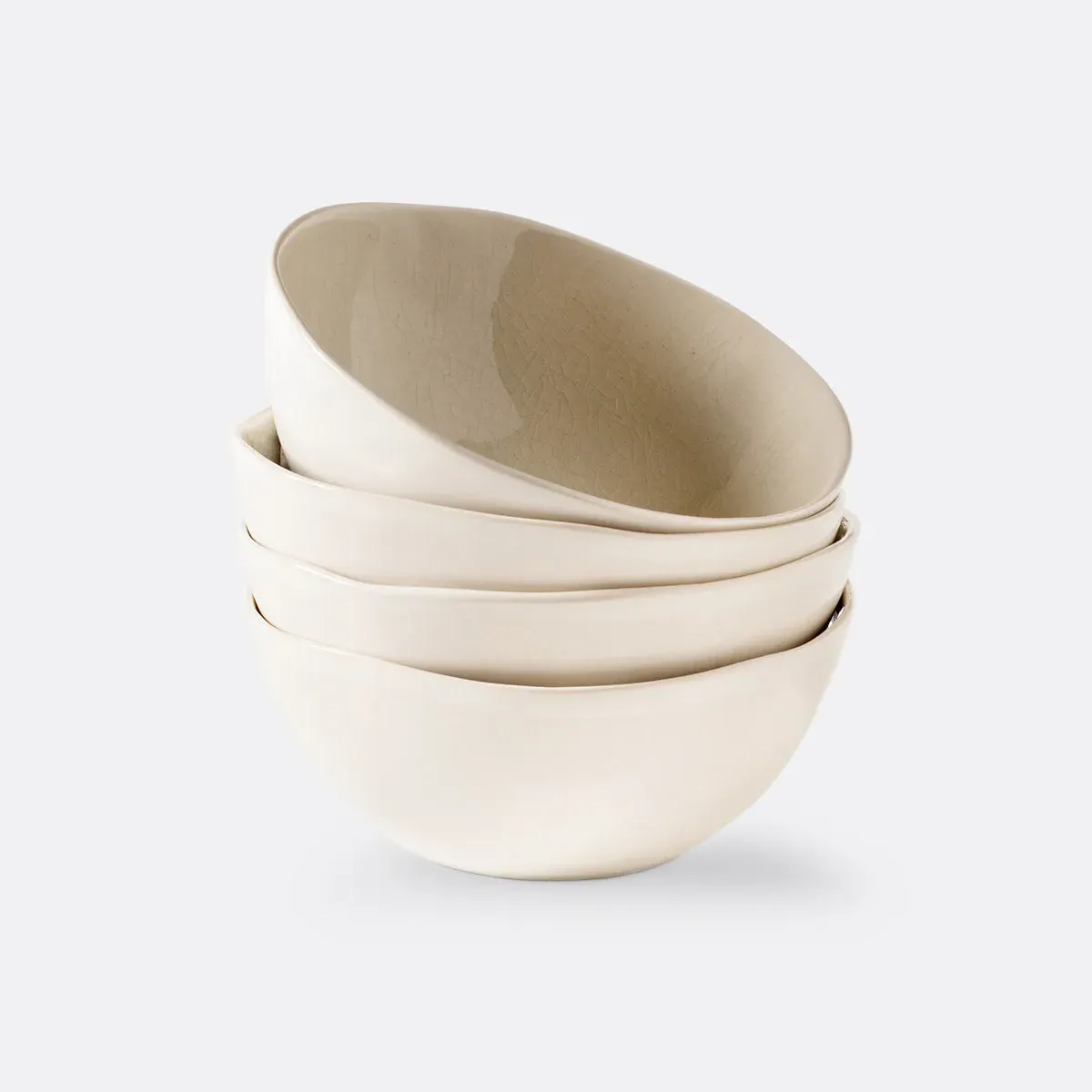 Gogain Set of 4 Snack Bowls - Ecru, Stoneware alternate view
