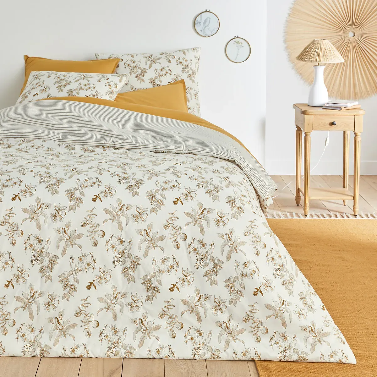 Granadille Cotton Quilted Bedspread - Bronze White product