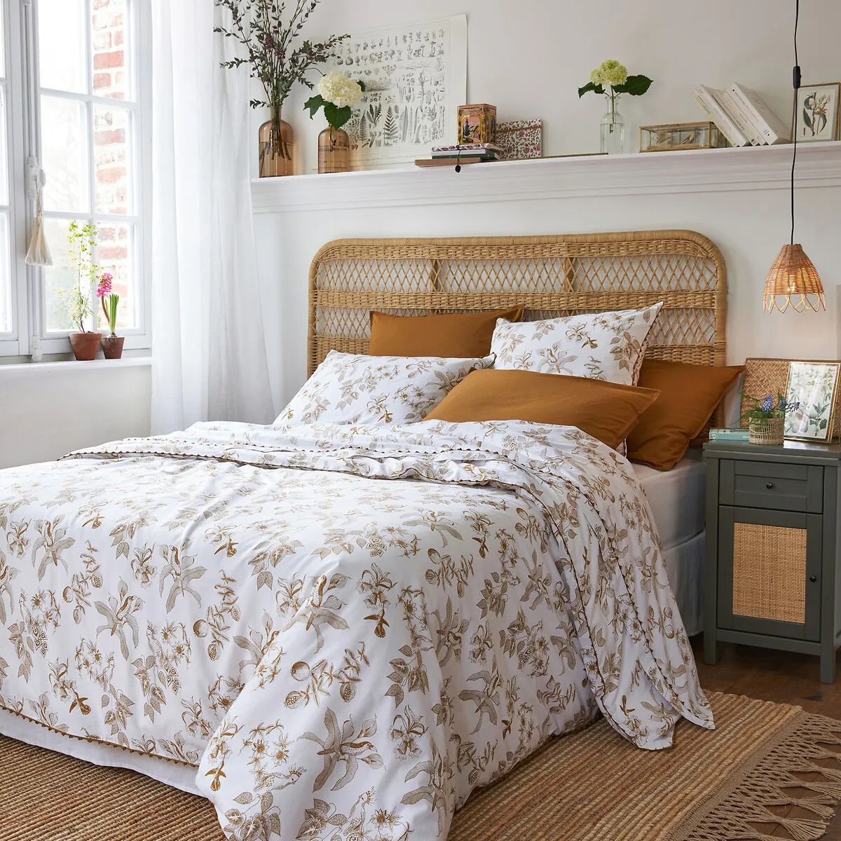 Granadille Floral Crochet Duvet Cover - Washed Cotton product