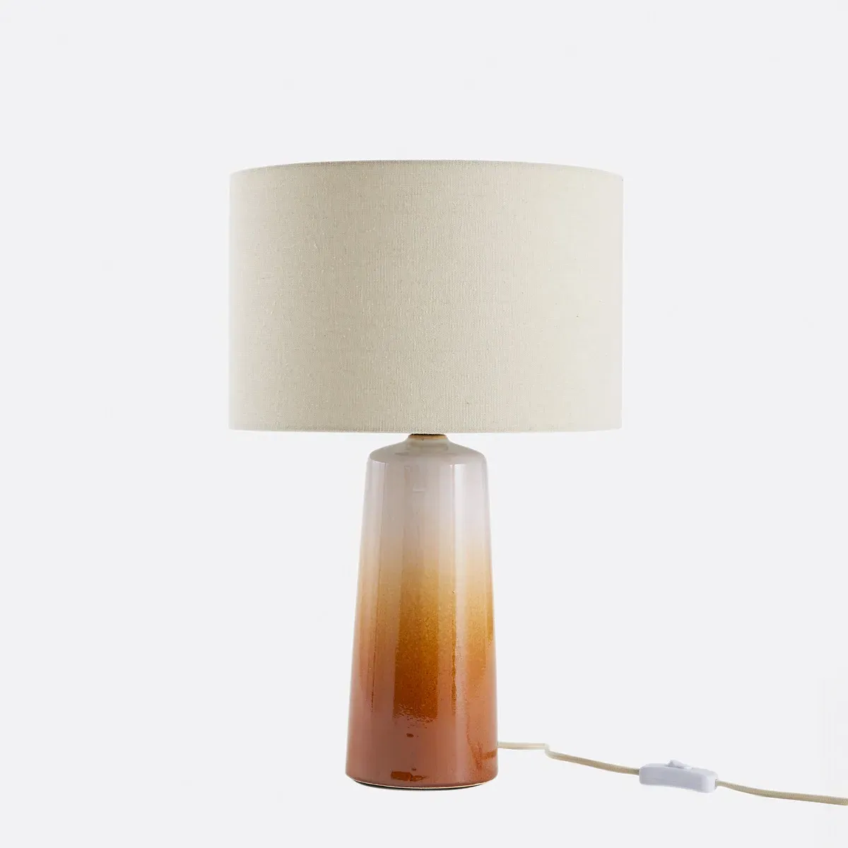 Grezza Table Lamp - Caramel, Ceramic/Linen product