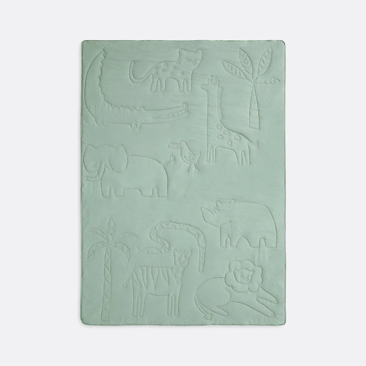 Gungla Quilted Bedspread - Grey-Green, Microfibre alternate view