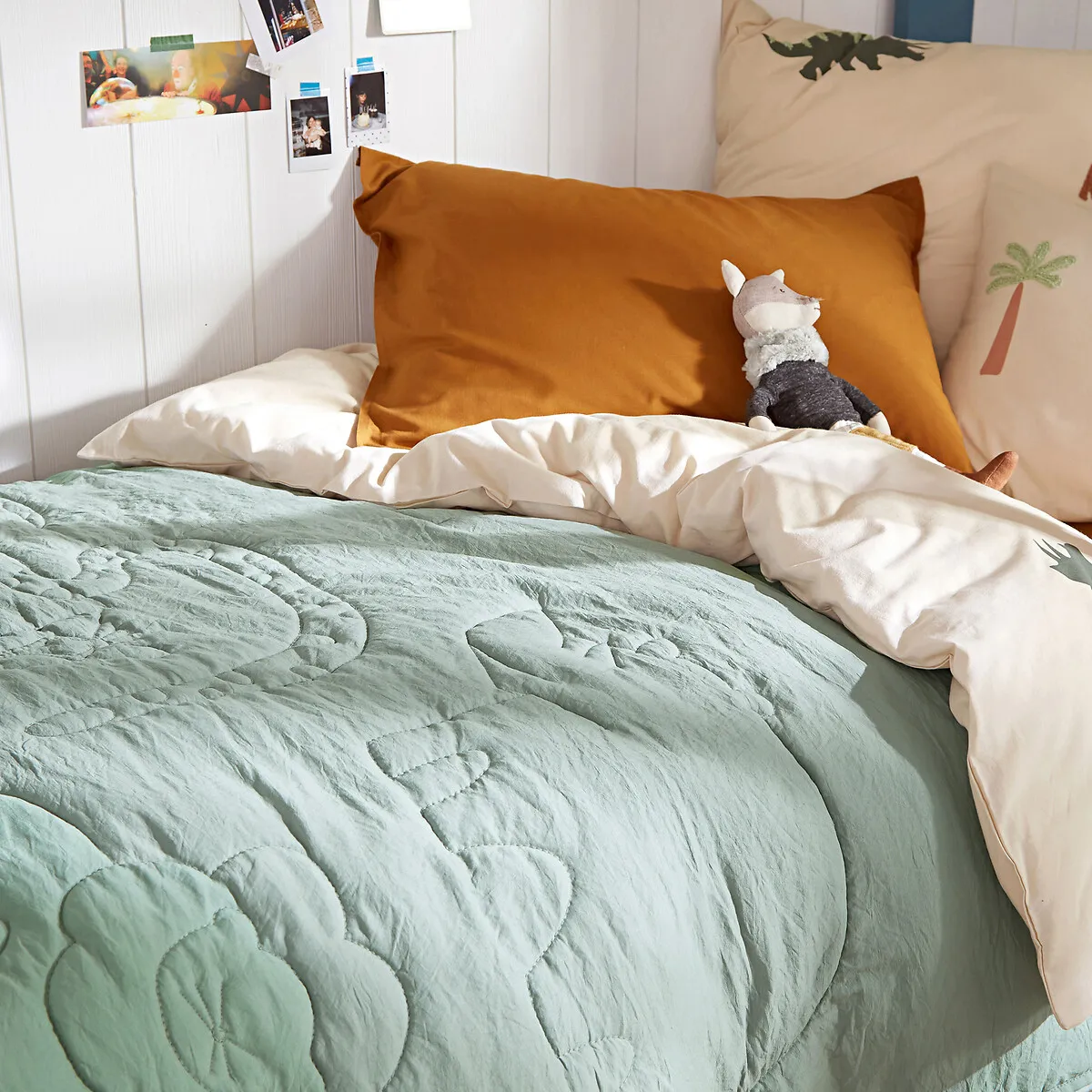 Gungla Quilted Bedspread - Grey-Green, Microfibre product