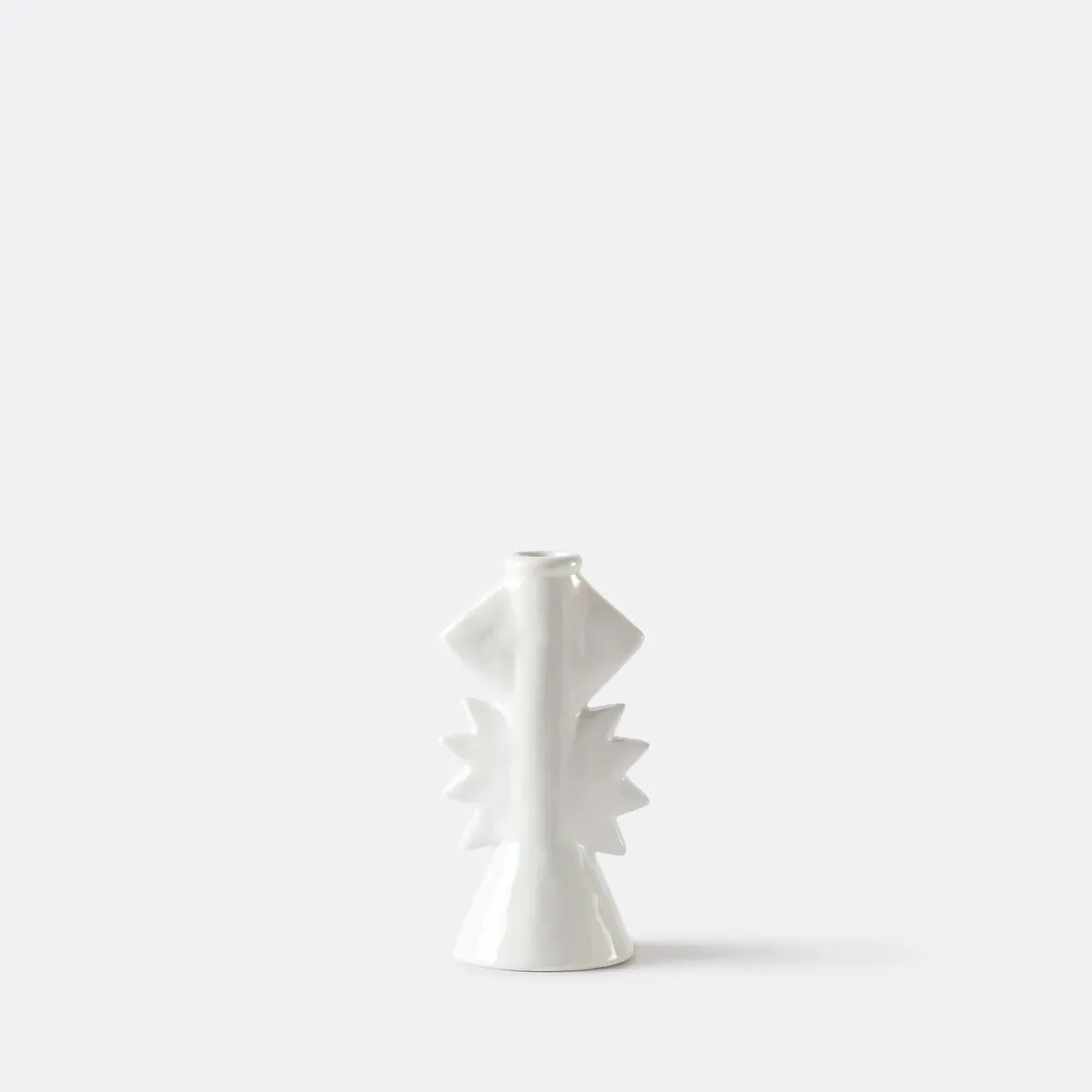 Hamara Candlestick H20cm - White, Ceramic product