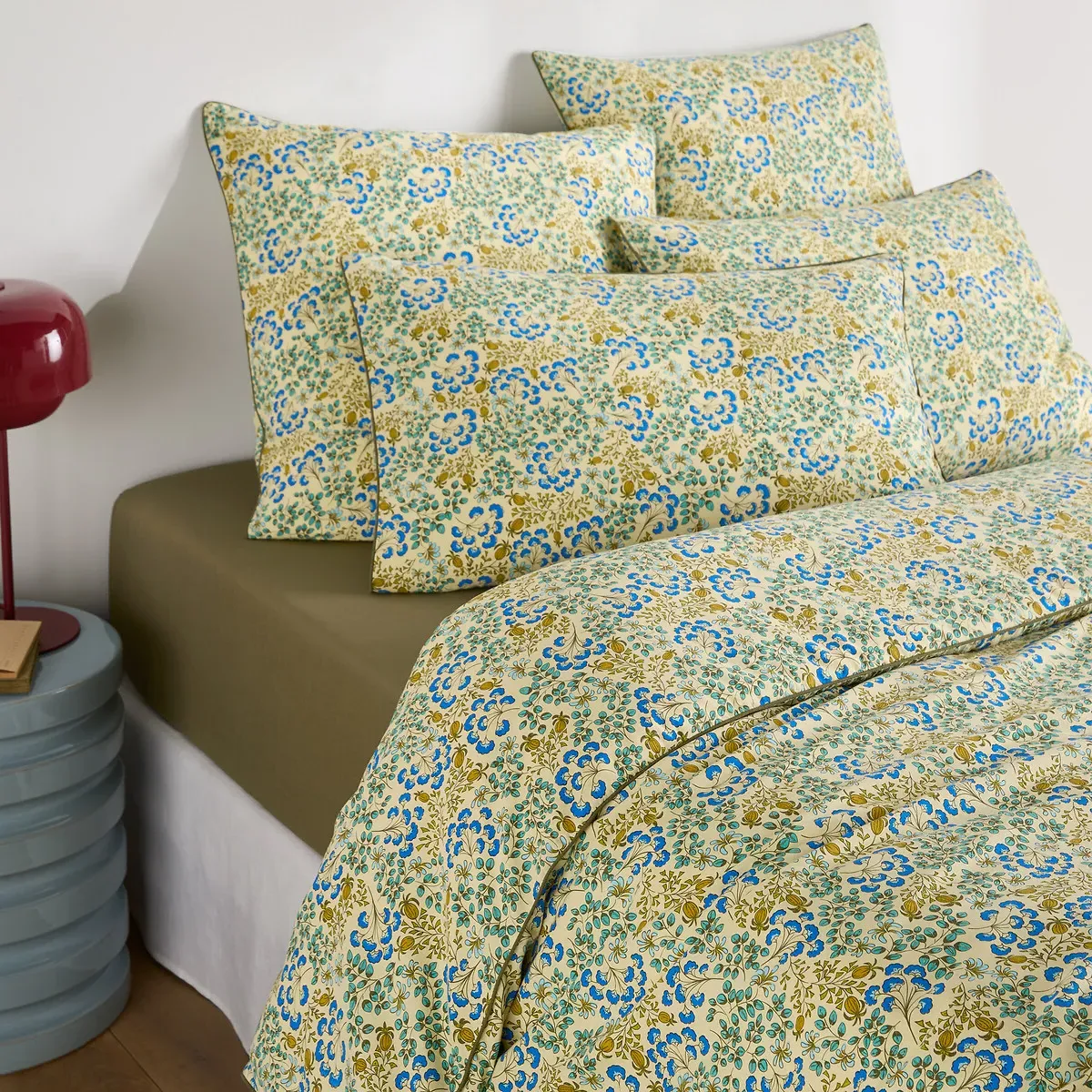 Hanoi Floral Print Duvet Cover - Washed Cotton product