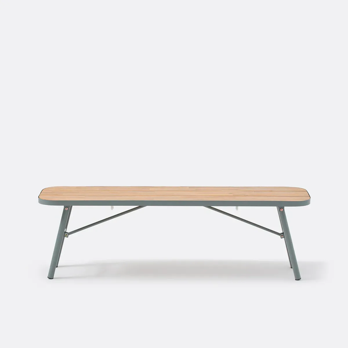 Hanso Foldable Bench - Acacia, Steel alternate view