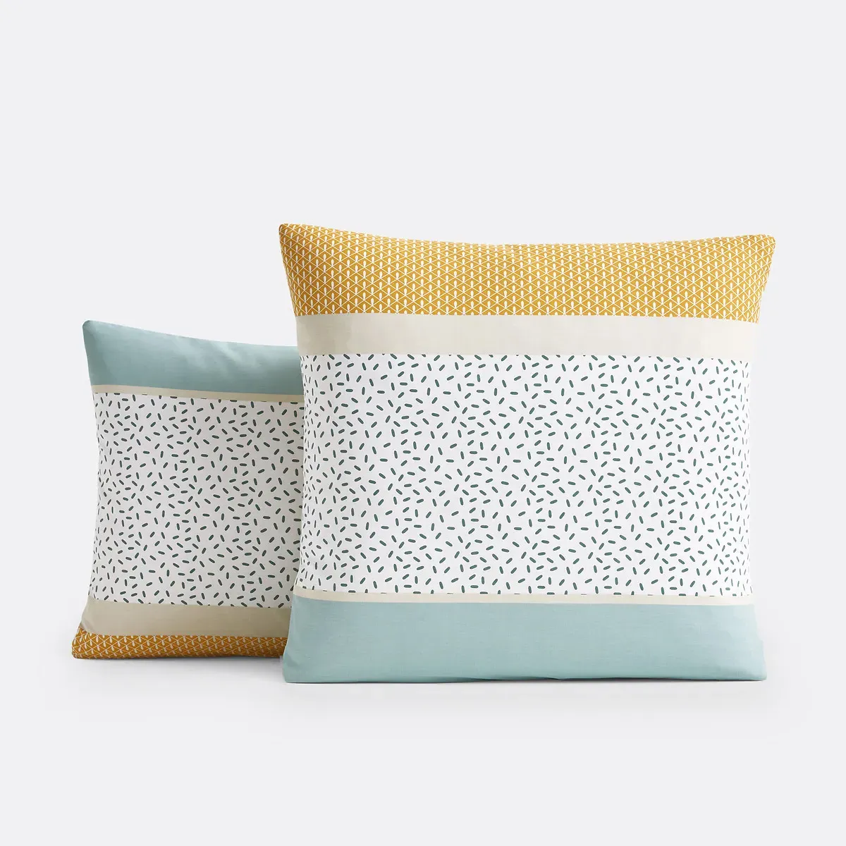 Happy Stripes Graphic Cotton Pillowcase - Printed product