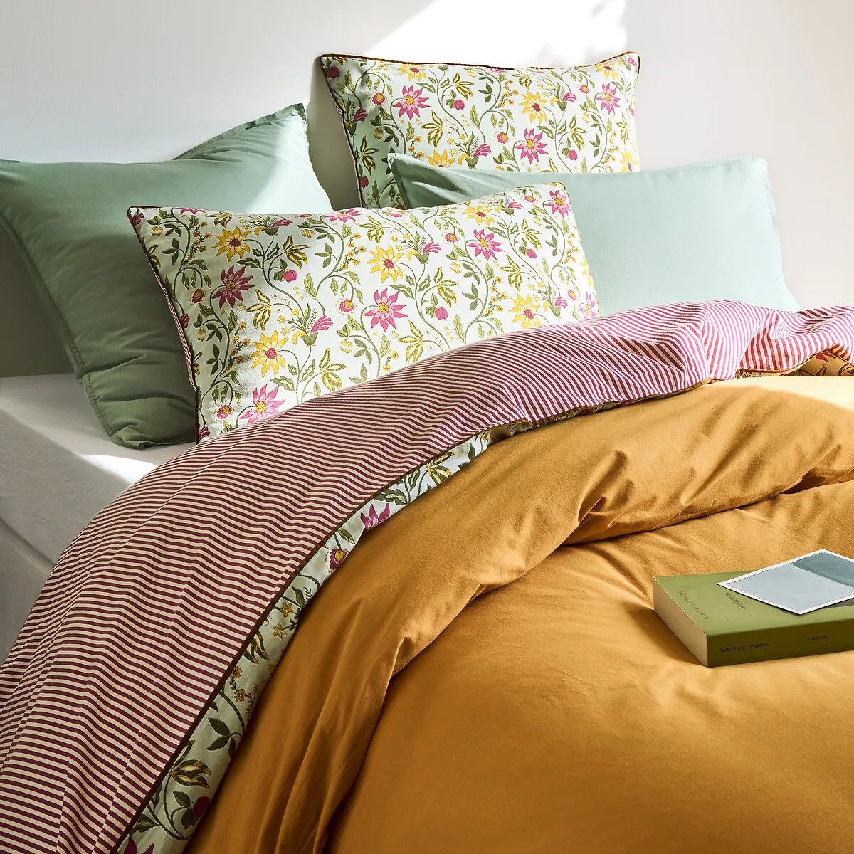 Harney Floral Print Pillowcase - Washed Cotton alternate view