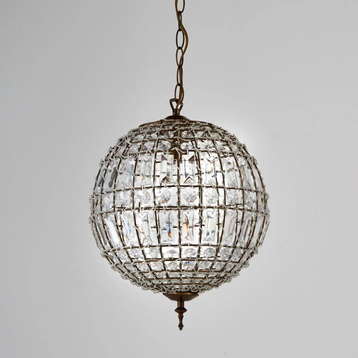 Haru 30cm Ball Chandelier - Aged Brass, Acrylic product