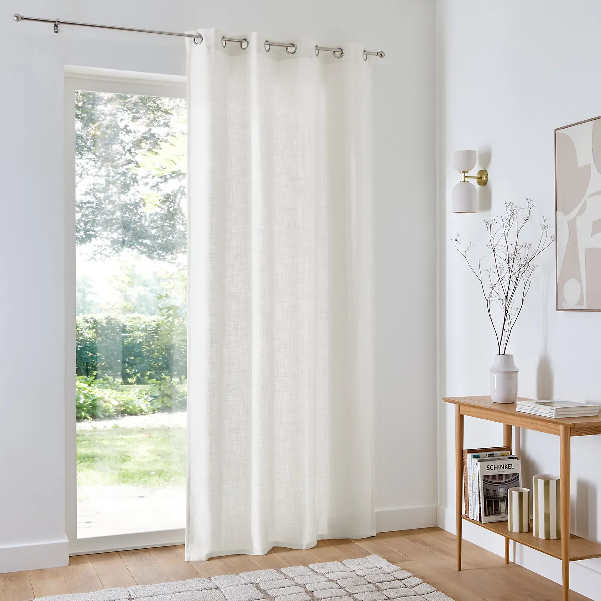 Harvey Eyelet Curtain - Ecru, Recycled Polyester alternate view