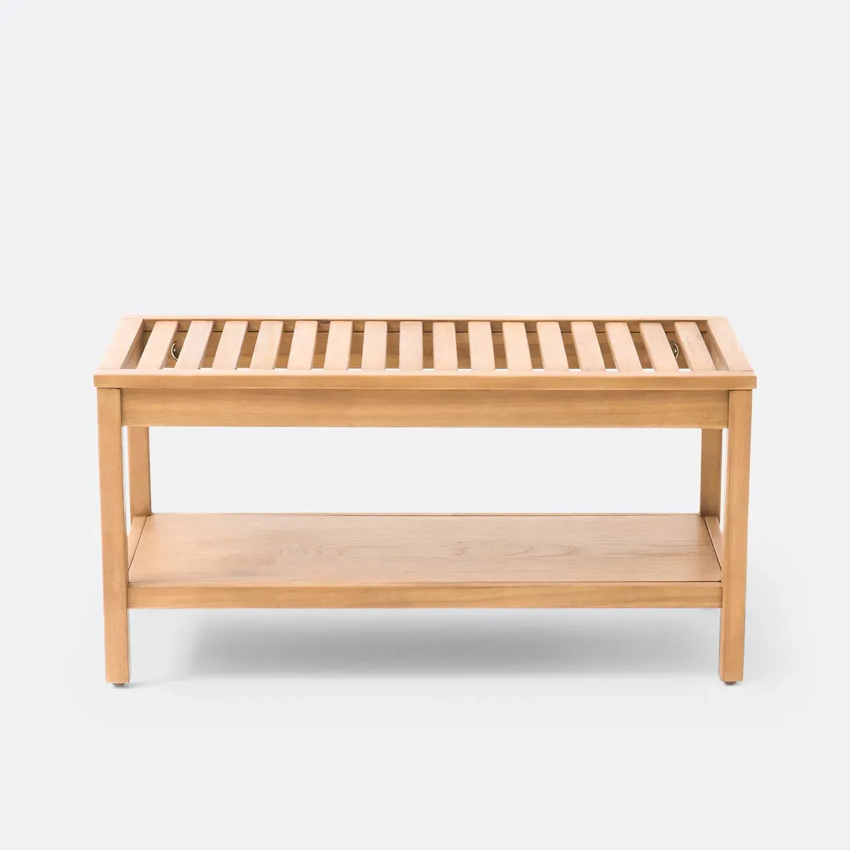 Haumea Bathroom Bench with Trays - Acacia alternate view