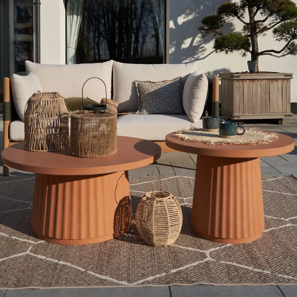Helga Flat Woven Indoor/Outdoor Rug - Natural, Polypropylene alternate view