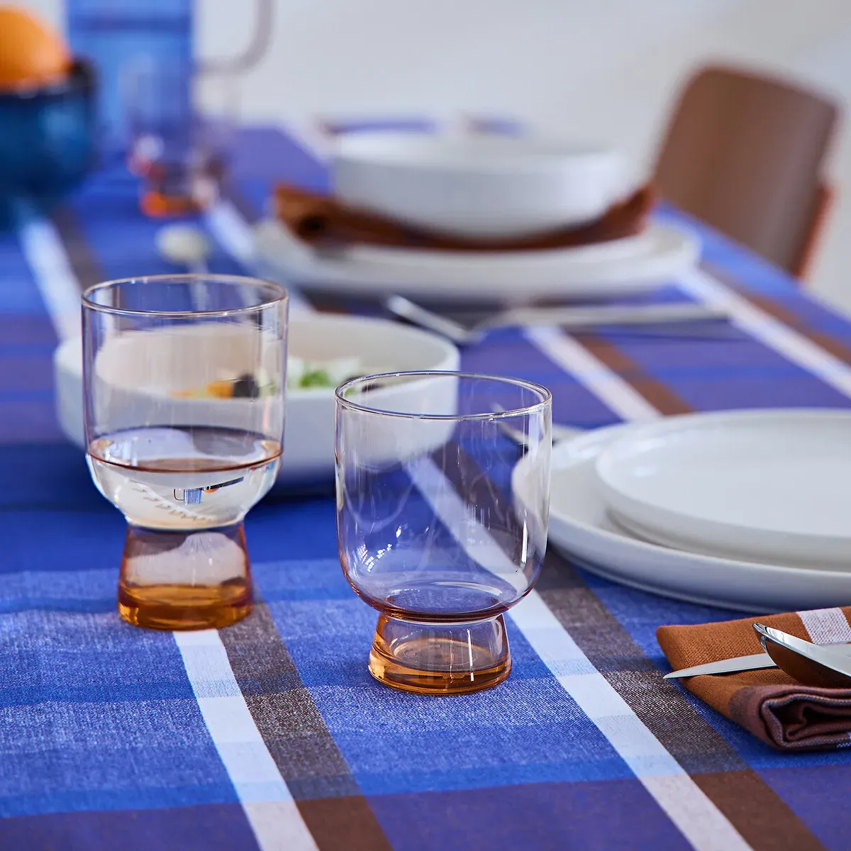 Helly Set of 4 Tumblers - Light Apricot, Tinted Glass alternate view