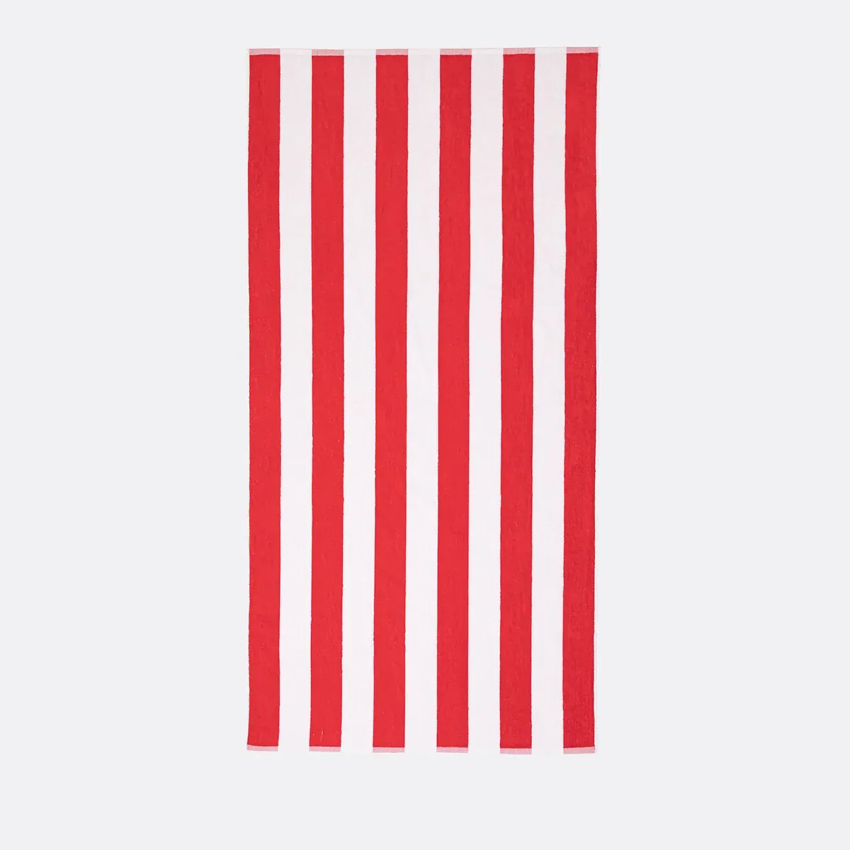 Hendaye Striped Beach Towel - Red, Cotton product