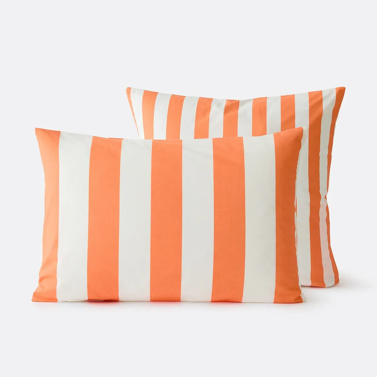 Hendaye Striped Pillowcase - Orange, Cotton product